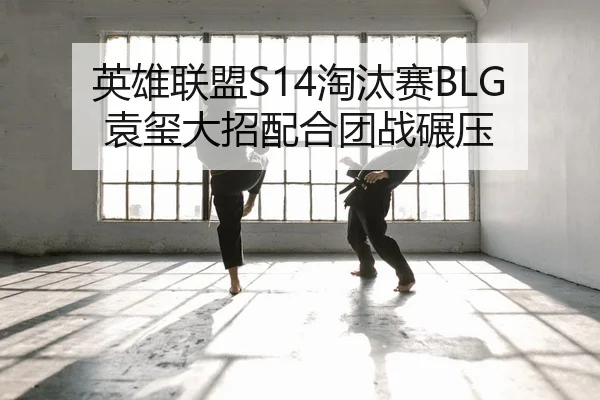 英雄联盟S14淘汰赛BLG袁玺大招配合团战碾压